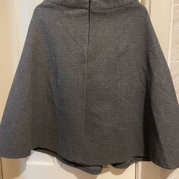 Women winter solid midi skirt - Picture 2 of 5